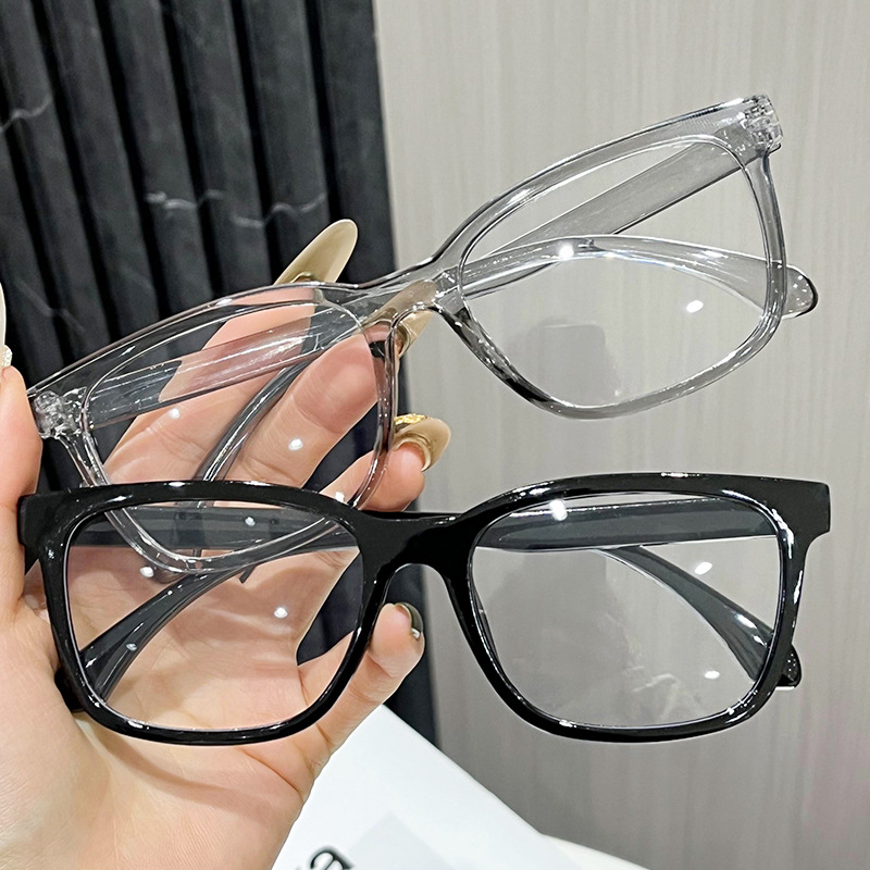 Versatile Minimalist Square Frame Glasses For Men And Women Office_voghion.com