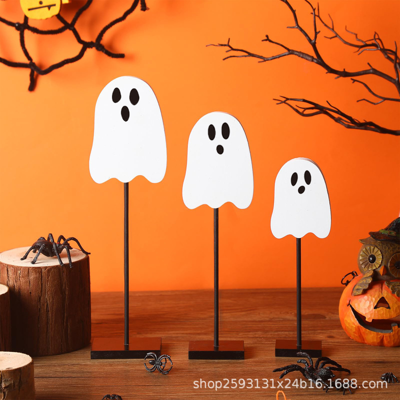 木製クロスボーダーホットスタイルハロウィンオーナメントトレイセットホームデコレーションクラフトホリデーパーティーデコレーション|undefined