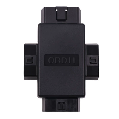 Car three-plug universal splitter adapter extension power cord (Repair kit) - obd-one-minute-three-converter-black