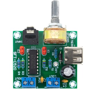 Ac and Dc 5V Low Power Amplifier Board USB Power Supply Sj Pm2038 Amplifier 5Wx2Diy Small Power Amplifier Module