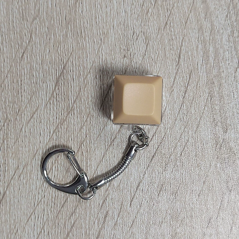 tester: Acrylic single‑shaft keycap tester keychain, multi‑color, decompression mechanical switch tester