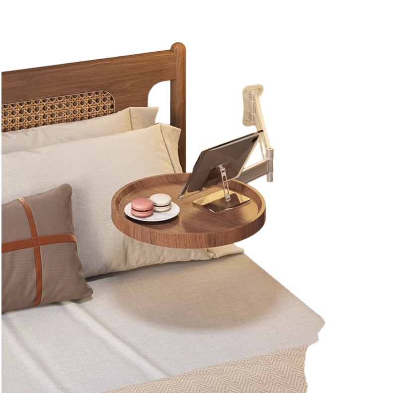 Estante de cabecera plegable para dormitorio pequeño estante de almacenamiento creativo multifuncional colgado en la pared flotante mesas de cabecera borde pequeño