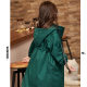 2022 new Korean style girls' hooded coat cotton girls' windbreaker autumn Western style drawstring hooded coat children's clothing