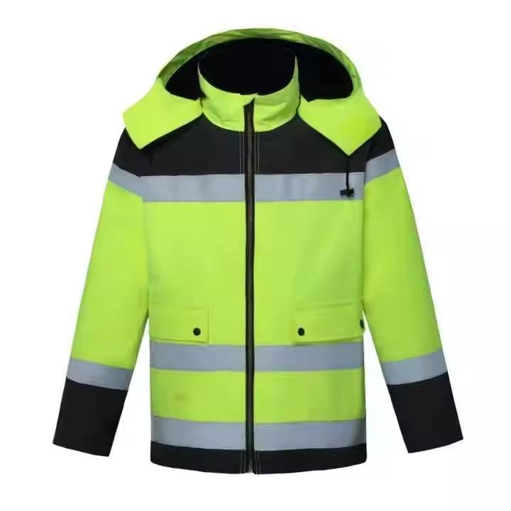 Wholesale High Visibility Workwear Reflective Security Winter Bomber Waterproof High Visible Reflective Security Jacket