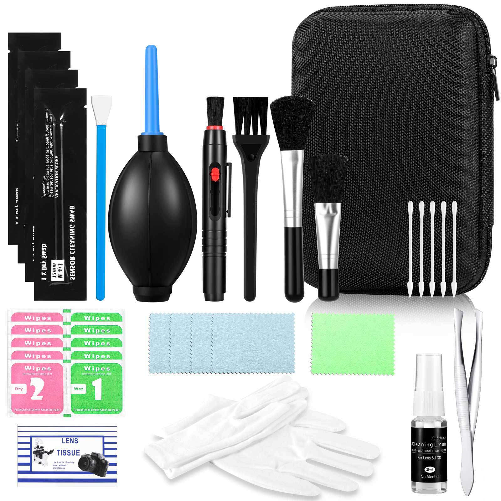 Camera Cleaning Kit Lens Cleaning Dust Tool Slr Full-Frame Sensor Mirrorless Dust Removal Brush Cleaning Fluid