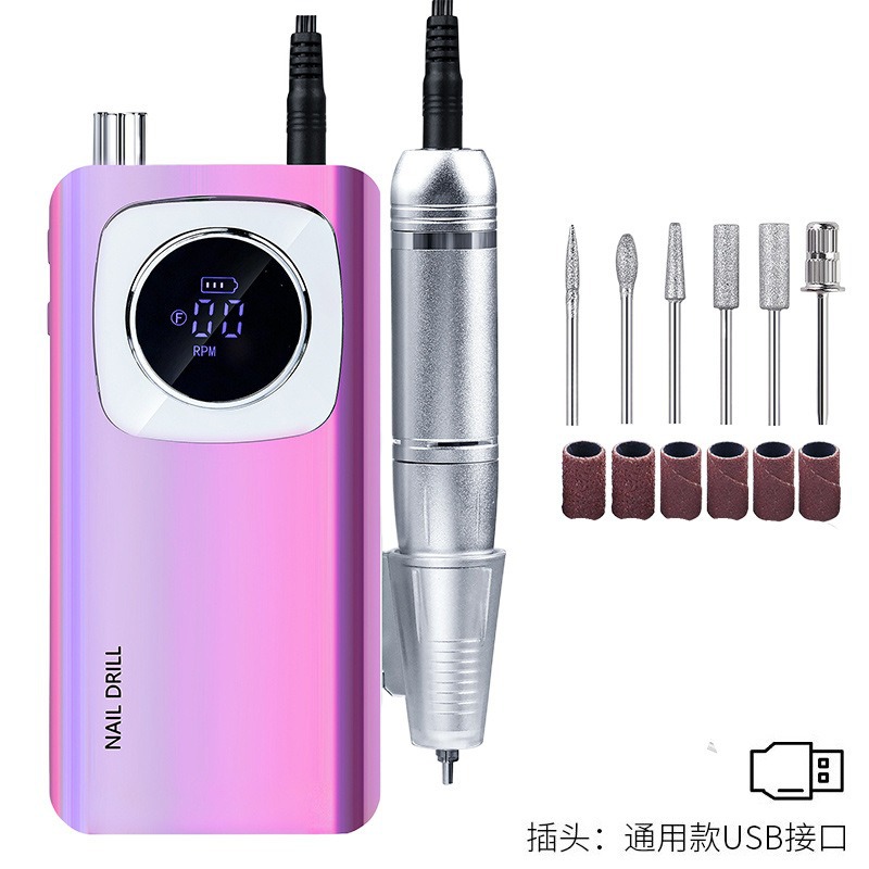 Máquina pulidora de uñas máquina de pulir portátil de alta velocidad eliminación de uñas profesional removedor de esmalte de uñas inteligente piel muerta máquina de belleza de uñas