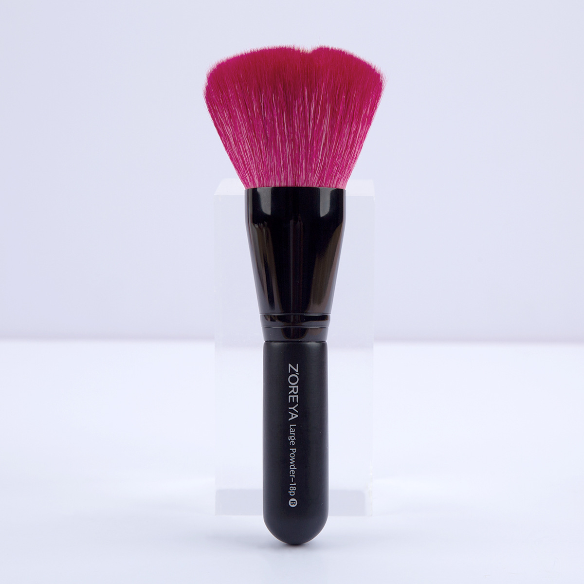 Nuevos productos de mango corto 18P gran cepillo de blush en polvo Cangzhou herramientas de maquillaje fijación cepillo de maquillaje de lana animal rojo