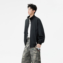 夹克外套男秋季新款美式休闲飞行夹克棒球服高级感痞帅夹克衫男潮