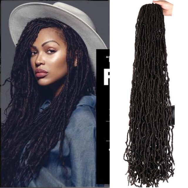 Directly Supplied from Stock Nu Locs 14/18/24/30/36 Inches 21 Synthetic Fiber Wigs with Asymmetrical Fluctuals