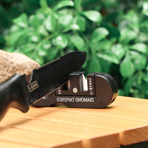 Carry EDC knife sharpening tool with you, multifunctional outdoor portable multifunctional tungsten steel knife sharpener, sharpening rod