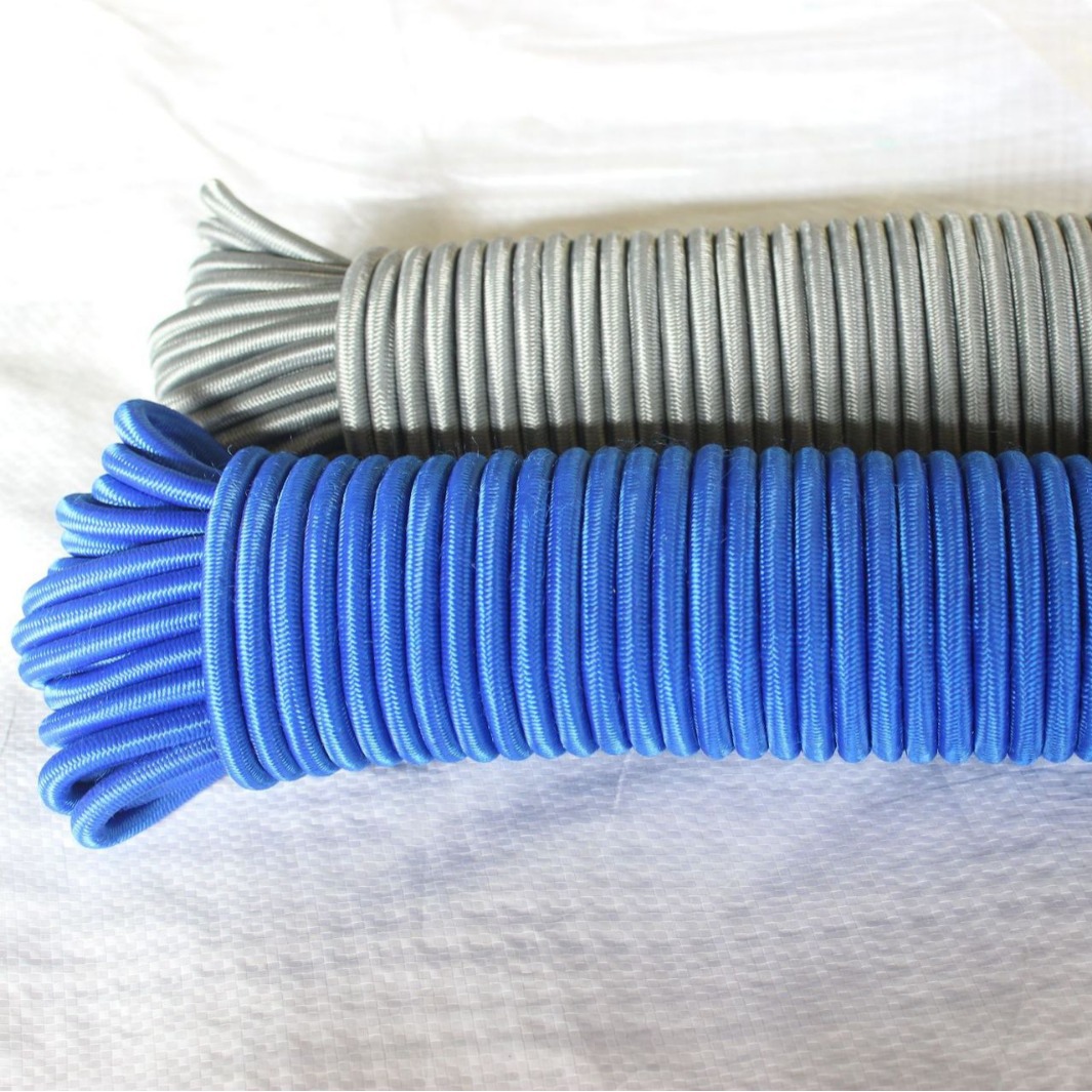 厂家直销高品质聚丙烯复丝各种颜色弹力绳 橡胶弹力绳 抗紫外线弹