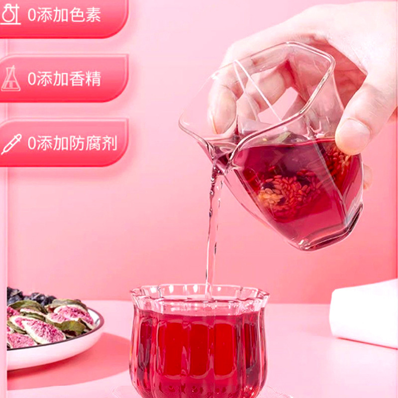 亜麻仁イチジク茶卸売三角袋 100 グラム黒クコの実桑発送健康ティーバッグ種子循環茶|undefined