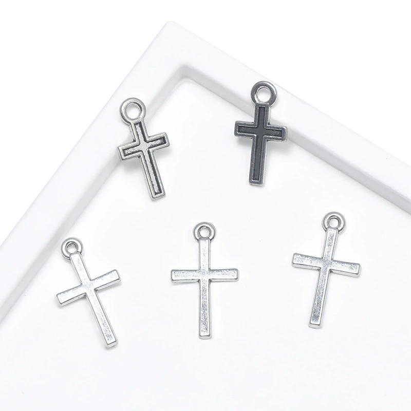 DIY винтажный сплав ювелирные аксессуары крест подвески декоративные изделия