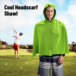 Cross-Border Microfiber Cooling Fabric, Cool Silk Cooling Sunshade, Large Towel Cloak, Camouflage Bath Towel, Outdoor