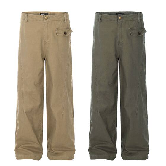 OREETA, Duffy and Handsome Overalls Pants for Men and Women American Retro Wear-Resistant Dirt-Resistant Logging Pants Advanced Sense Casual Pants