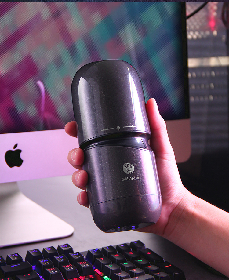 GALAKU Small Steel Cannon APP-Controlled Male Masturbator with USB Charging — detail image 48