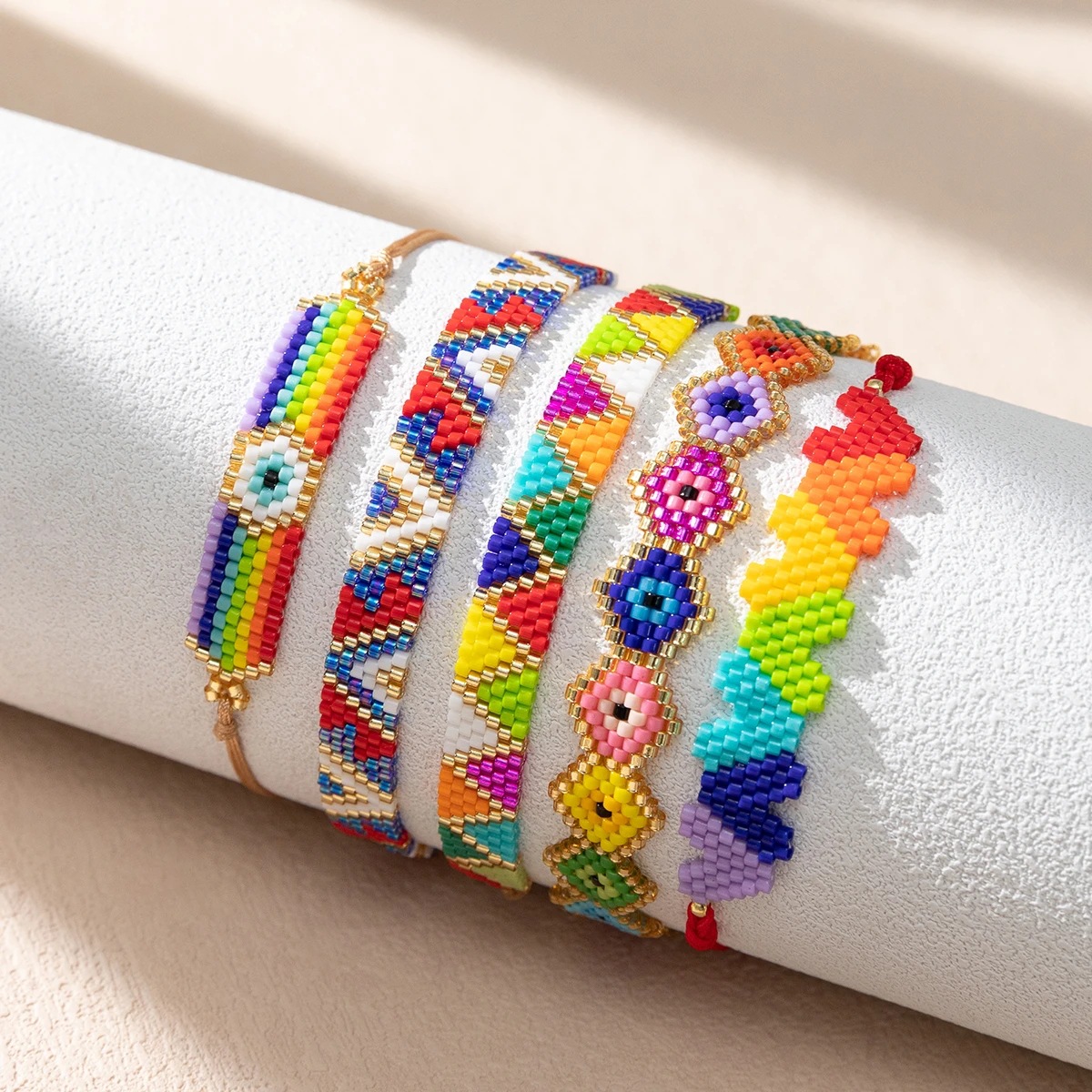 10g Weight Bracelets Classification Wholesale Jewelry Casual Heart Shape Glass Glass Bracelets