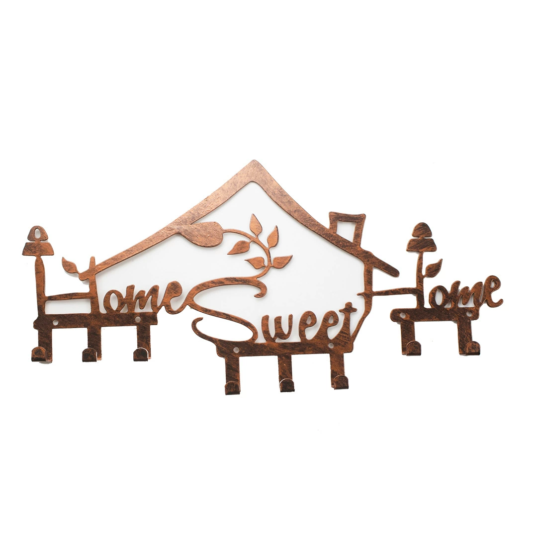 Amazon штучные крючки для домашнего интерьера кованые поделки железный настенный лист настенный настенный настенный декор