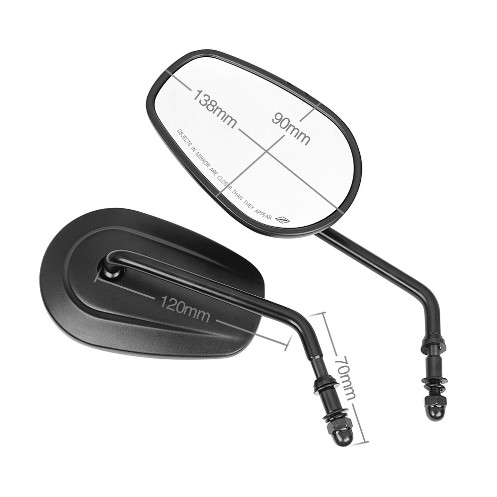 Suitable for Harley-Davidson 883 Tough Man Dana Luwei Glide Roadking Modified Rearview Mirror Mirror Car Mirror