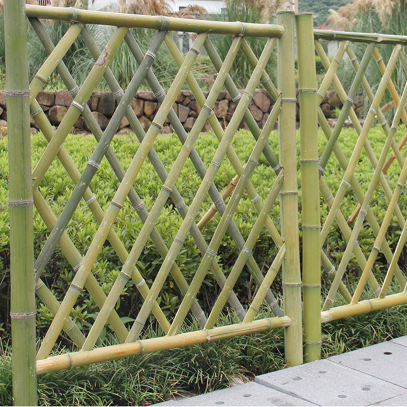Bamboo Fence Fence Country Wall Guardrail Bamboo Door Outdoor Garden Fence Anti-Corrosion Courtyard Bamboo Vegetable Field Partition