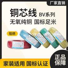 厂家现货电线 BV2.5单芯塑铜连接线 工业家用进户线材卓众铜芯线