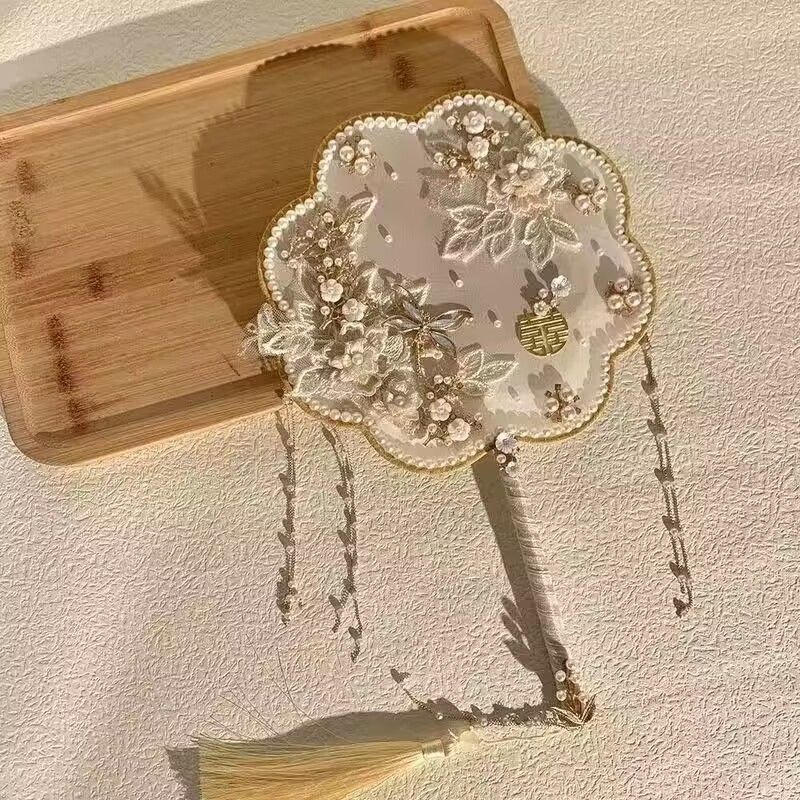 古風団子新婦結婚秀禾中国式結婚式中国秀禾服喜扇子|undefined
