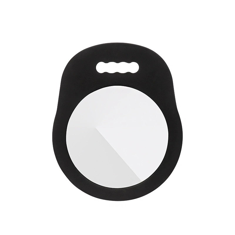 Square round rear view mirror from foam, mirror effect