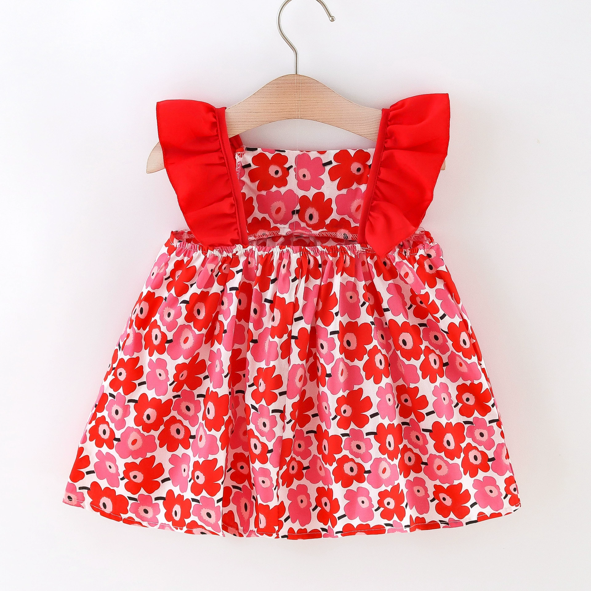 (Cross-border trading), summer dress, small princess costume, girl's skirt sleevless, children's clothing, floral print