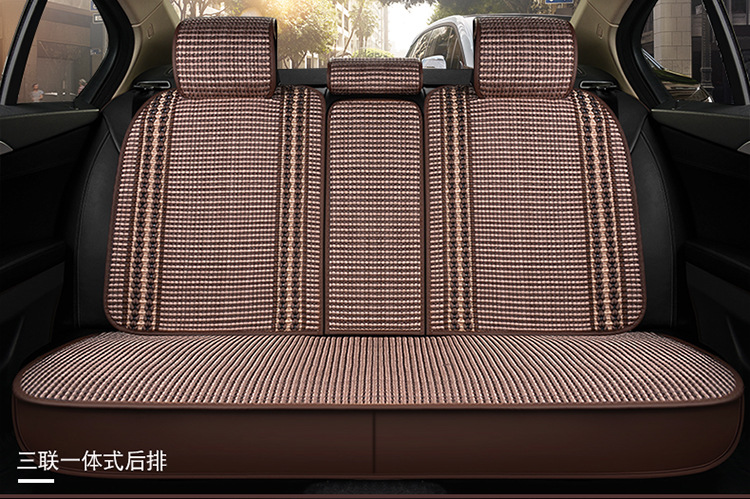 Foreign Trade One Piece Wholesale 2025 New All-Inclusive All-Ice Silk Four-Season Universal Car Seat Cushion