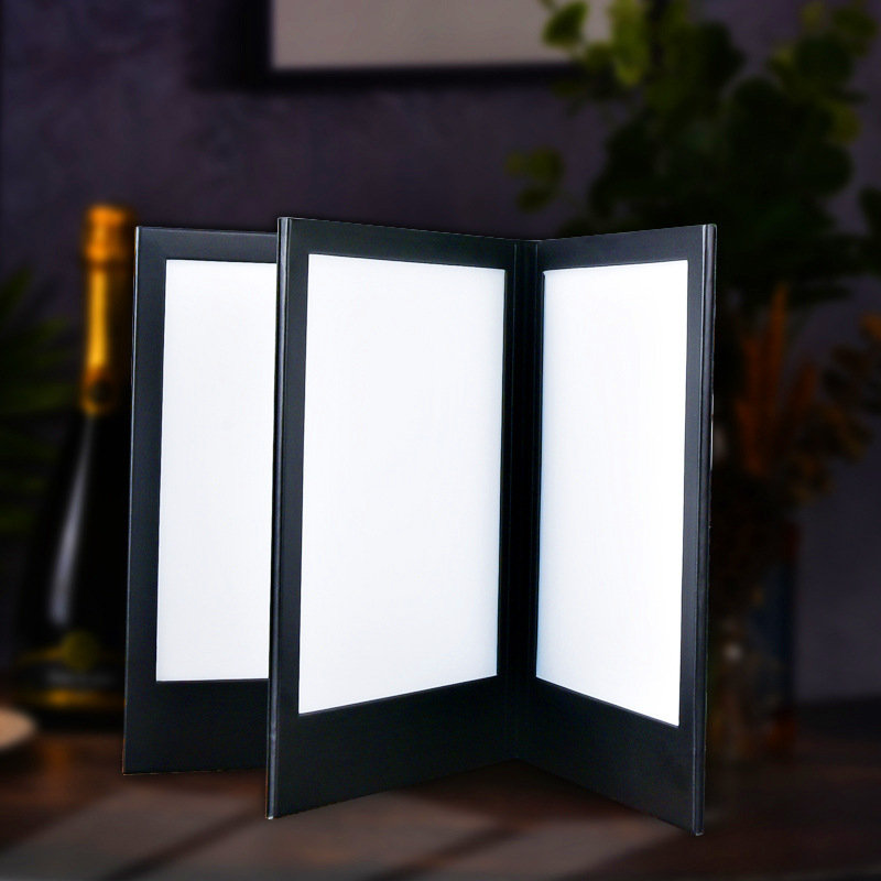 Factory direct sale of three-page double-page single-page luminous point menu bar KTV for high-end point menu leather menu