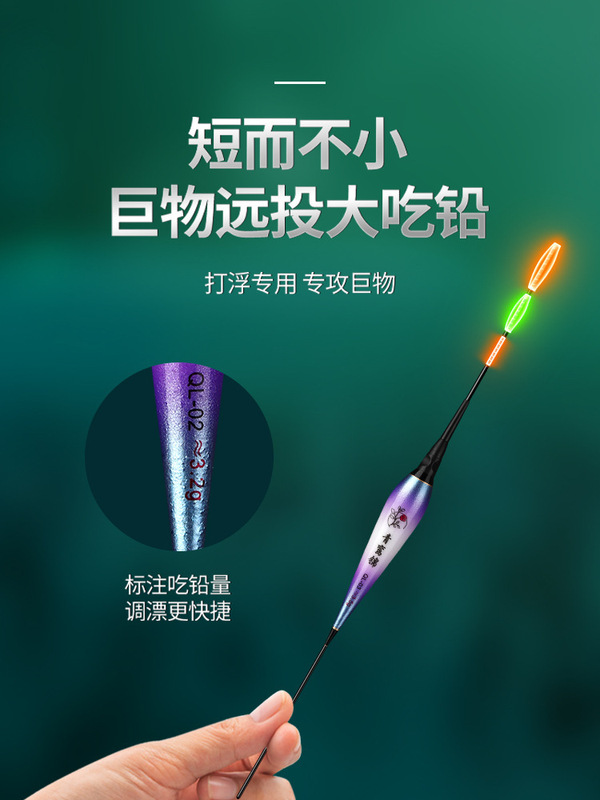短い明るい磯釣りフロート、浅い水の電子フロート、昼夜両用バイトフック、色が変わるフナフロート、ブラックヒットフロート、夜光フロート|undefined