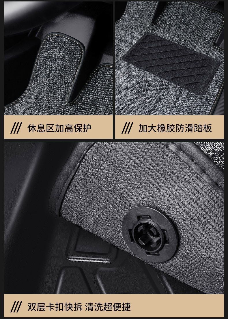 Suitable for Toyota Corolla Lei Ling Zhixuan Camry Ruirong RAV4 Front Weilanda Surrounded TPE Car Foot Pad