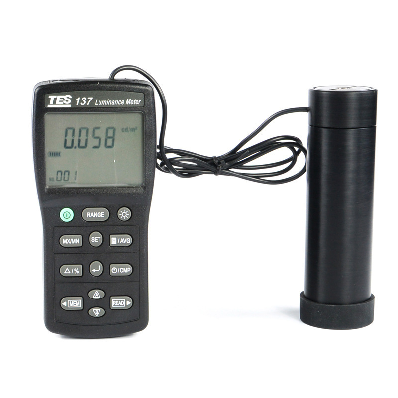 台湾泰仕TES-137高精度辉度计ST-86LA型屏幕亮度计便携式自动量程