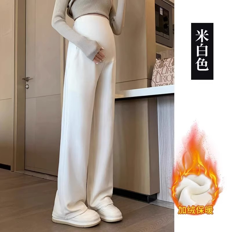 妊婦用パンツ 春秋用 外出着用 ストレート ワイドレッグパンツ 大きいサイズ 秋冬用 レギンス ロングパンツ 秋服 快適 外出着用可能|undefined