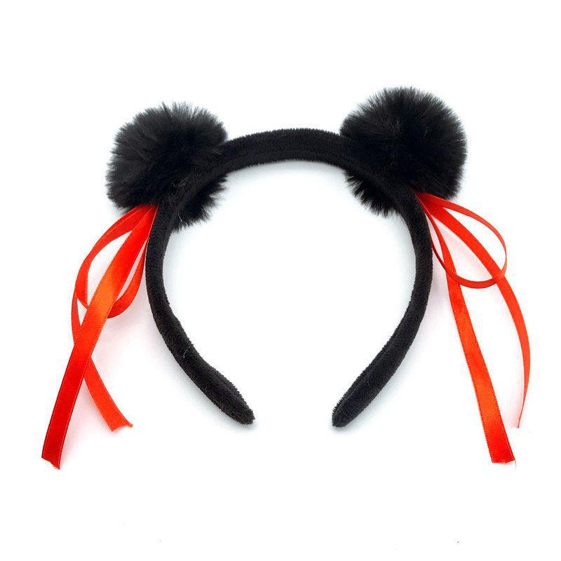 Nezha Head Rope Safina Bola Head Soporte Diadema Banda de dolor Banda alrededor Cinta roja Rock cos Tocado