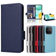 适用荣耀X6C手机壳Honor X6C手机皮套华为支架手机壳挂绳卡包