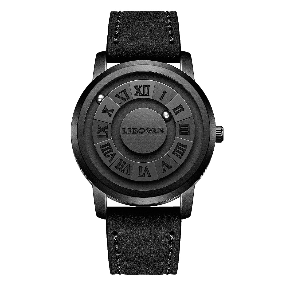 Cross-Border Popular Glassless Magnetic Ball Pointer Quartz Watch for Men, Personalized Trendy Men's Watch That Can Touch and Read the Time