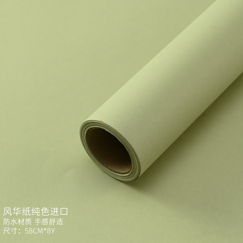 Materiales de embalaje de flores, venta al por mayor, materiales para tienda de flores, papel de regalo floral de color sólido, papel de regalo para ramo de papel Fenghua impermeable image 63