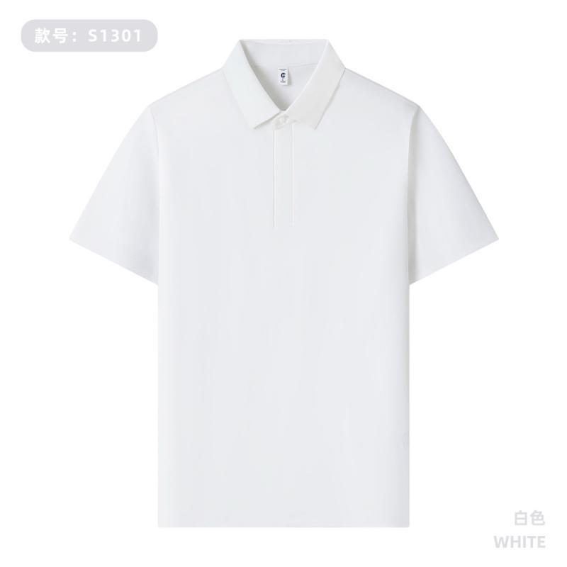 210g 60S Hijo de alto soporte Tiansil Lacer Botón POLO Personalizado LOGO Uniforme de personal de tiendas de cadena