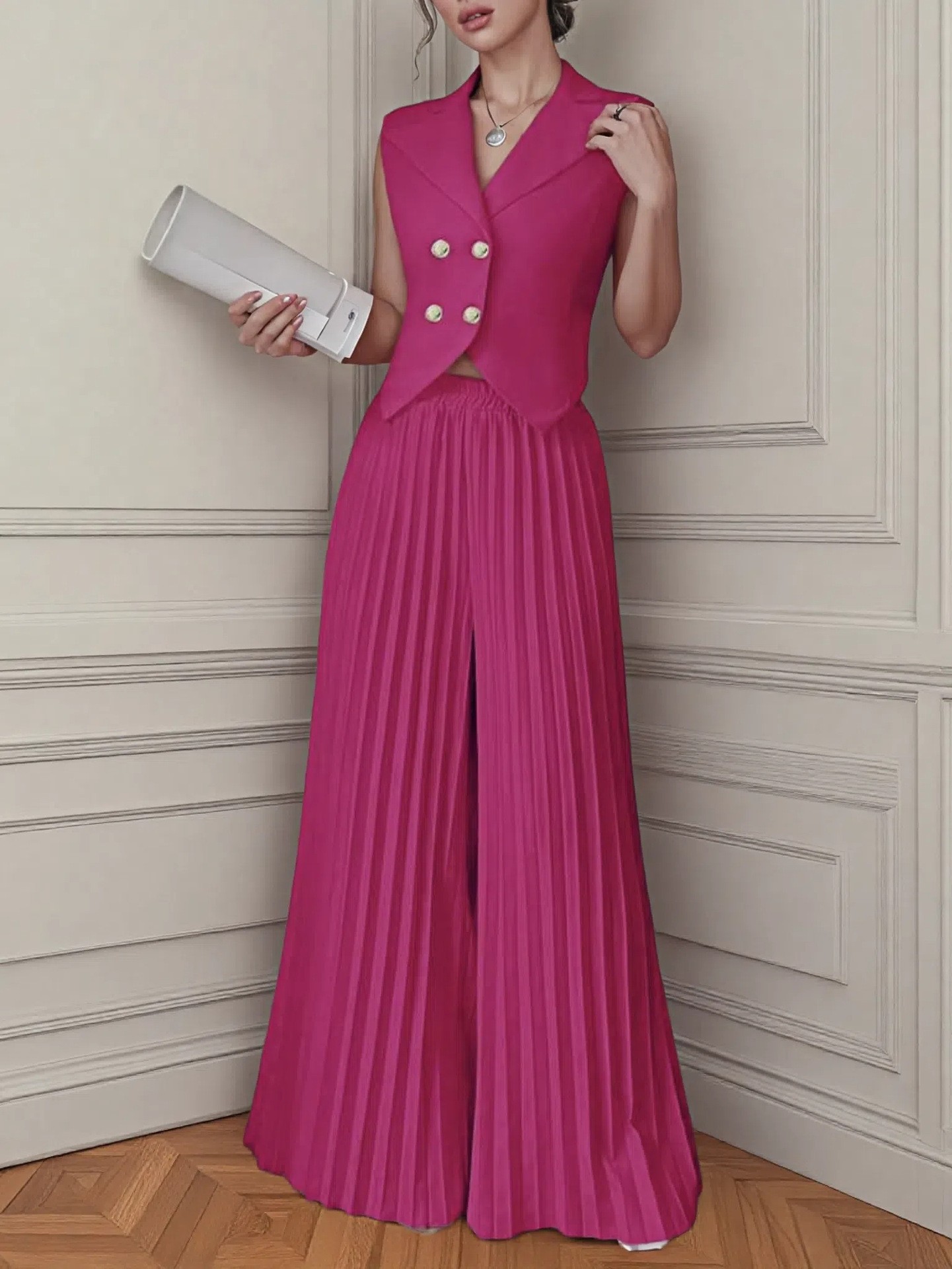 로즈 레드 슈트