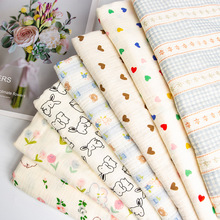 厂家纯棉双层纱布全棉40支A类婴童水洗双层绉布纱布 睡衣母婴面料