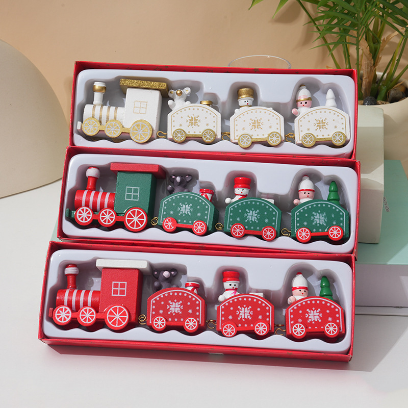 Christmas Train Ornaments, Children's Birthday Gifts, Window Cake Decorations, Assembling Festive Atmosphere