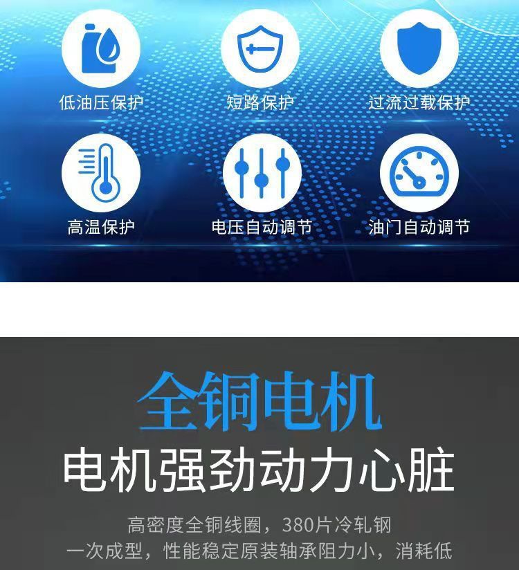 Electric Vehicle Range Extender Free of Installation 48V60V72V Intelligent Frequency Conversion Tricycle Four-Wheel Battery Car Gasoline Generator