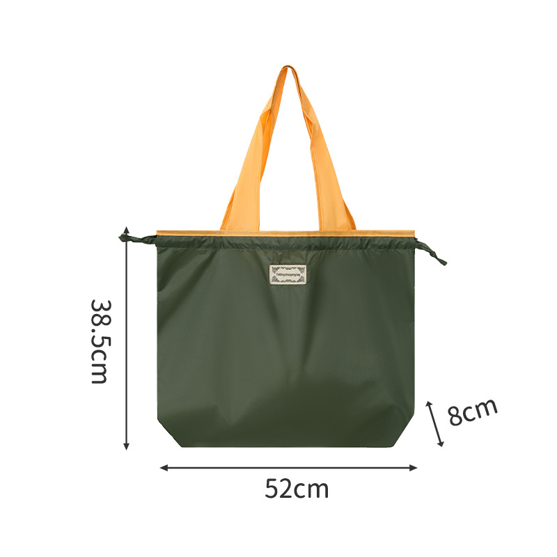 Runhui nueva bolsa de compras plegable de color en contraste bolsa de compras de supermercado bolso de hombro para mujer de gran capacidad bolso de compras