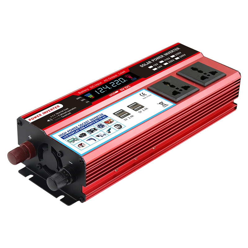 厂价直销 1500W 带LCD屏 带4USB 12转220V 光伏车载逆变器 DOXIN