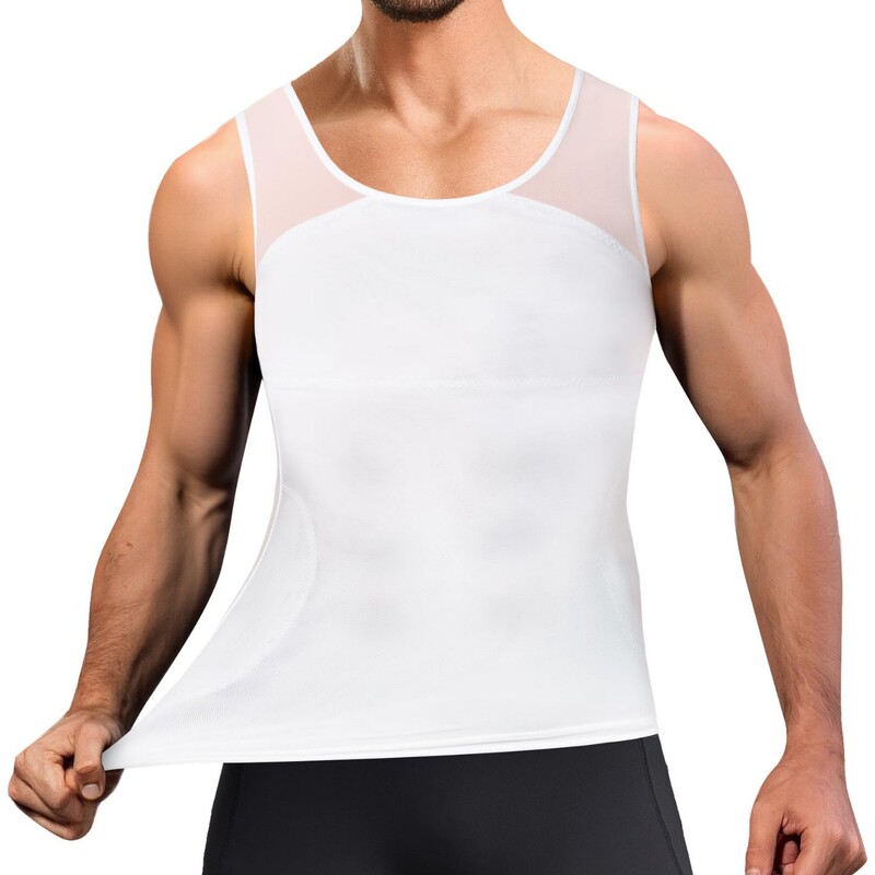 Cross-Border Hot-Selling Men's Body Shaping Tops, Sports Fitness Tummy Control Corsets, Sleeveless Vests, Compression Seamless Shirts Cross-Border Hot-Selling Men's Body Shaping Tops, Sports Fitness Tummy Control Corsets, Sleeveless Vests, Compression Seamless Shirts