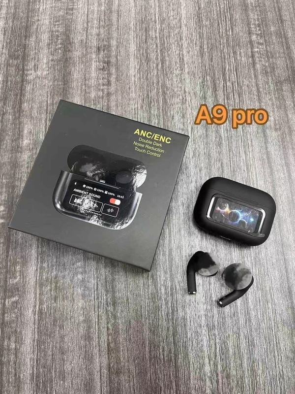 新しい A9pro Bluetooth ヘッドセット第 5 世代インテリジェントノイズリダクション ANC 超長バッテリー寿命多機能カラースクリーンタッチスクリーンヘッドセット|undefined