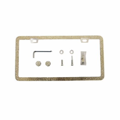 frame North America Canada license – License plate holder/license plate holder - light-yellow-crystal