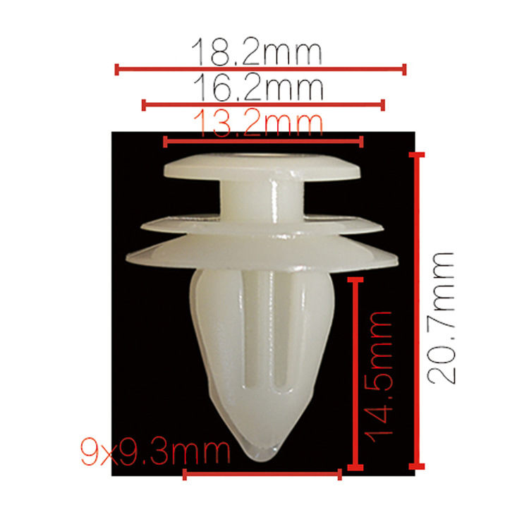 Accesorios del coche 90% modelo 8MM agujero interior del coche hebilla del panel de la puerta sólida hebilla del panel interior hebilla clip D01