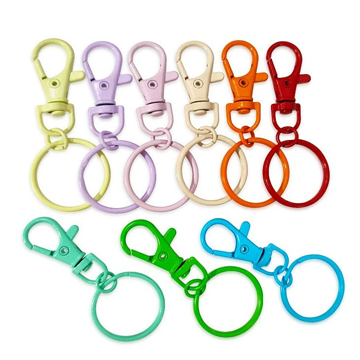 Пряжка в виде рыбьего рта + брелок для ключей, комбинация из двух частей, красочная окрашенная металлическая ювелирная пряжка, аксессуары, брелок для ключей, маленькая кукла-подвеска